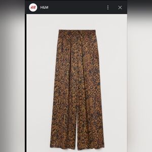 Wide-cut satin pants, H&M, size 6